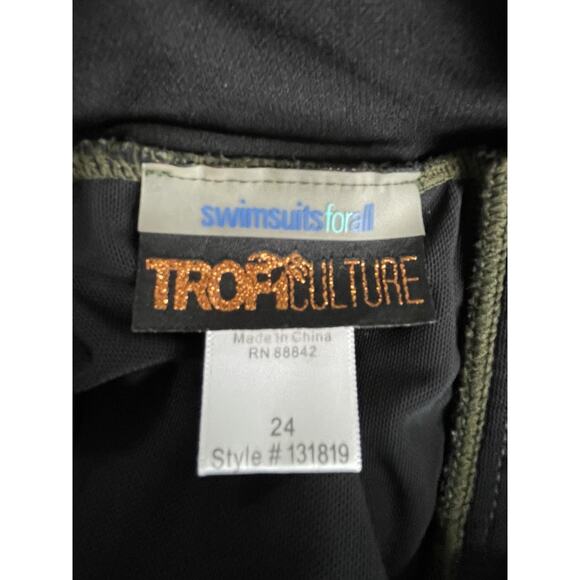 Swimsuits For All Swim One Piece Swimsuit Halter Fringe Swimwear - Picture 6 of 7